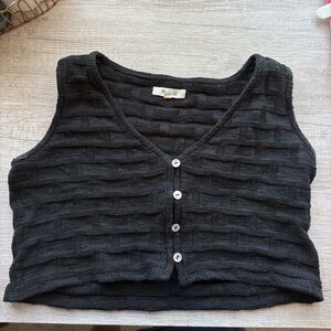Madewell crop vest
